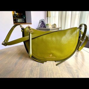 Michael Kors 2019 Olive Pebble Leather Satchel